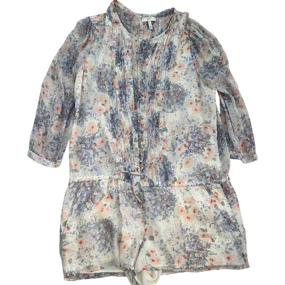 Joie Silk Floral Romper, Size XS